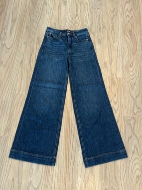 Anthropologie Maeve Colette Wide Leg Jeans 24 Tall High Rise Full Length